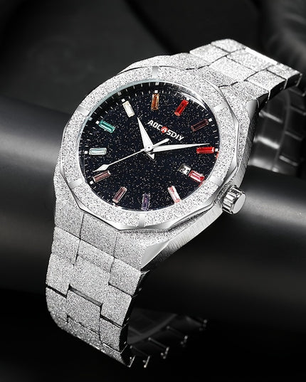 Men's Business Watch, Unique Fashion Waterproof Calendar Luminous Watch