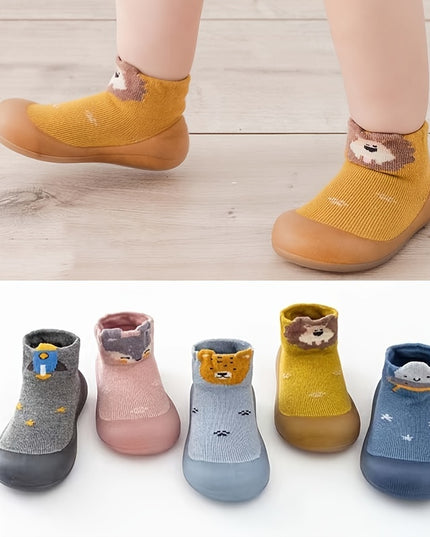 (Surface Pattern Random) Kids Toddler Shoes Cartoon Anti-collision Socks Shoes Soft Sole Newborn Home Shoes