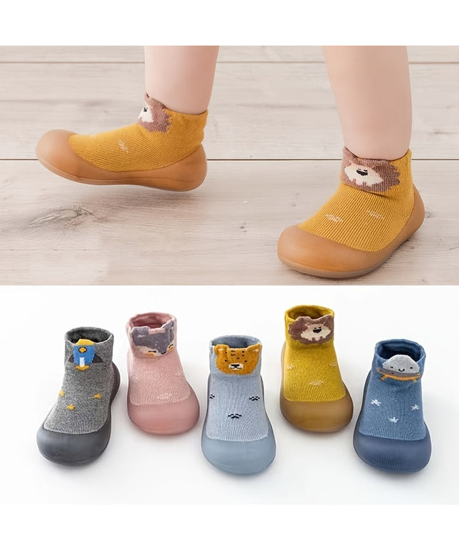 (Surface Pattern Random) Kids Toddler Shoes Cartoon Anti-collision Socks Shoes Soft Sole Newborn Home Shoes
