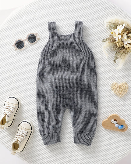 Baby Clothing Girl Baby Bodysuit Baby Love Jacquard Boys Knitted Bodysuit, Suitable For Indoor And Outdoor Wear