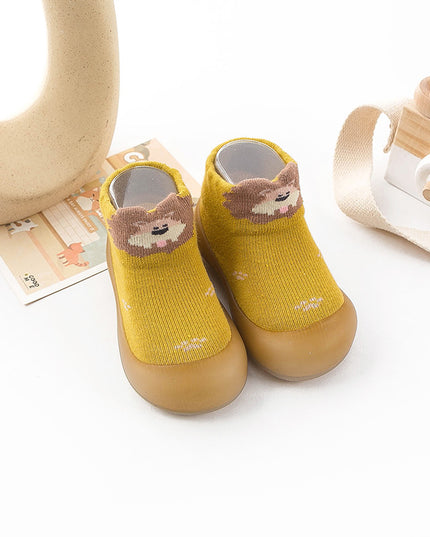 (Surface Pattern Random) Kids Toddler Shoes Cartoon Anti-collision Socks Shoes Soft Sole Newborn Home Shoes