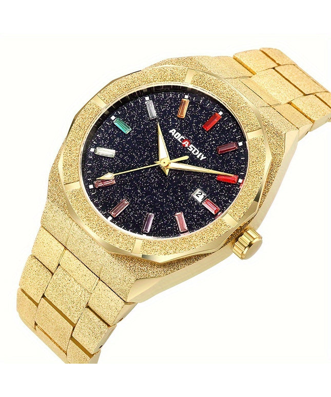 Men's Business Watch, Unique Fashion Waterproof Calendar Luminous Watch