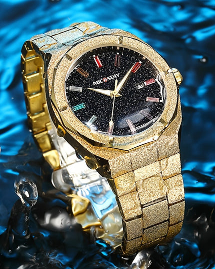 Men's Business Watch, Unique Fashion Waterproof Calendar Luminous Watch