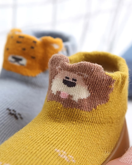 (Surface Pattern Random) Kids Toddler Shoes Cartoon Anti-collision Socks Shoes Soft Sole Newborn Home Shoes