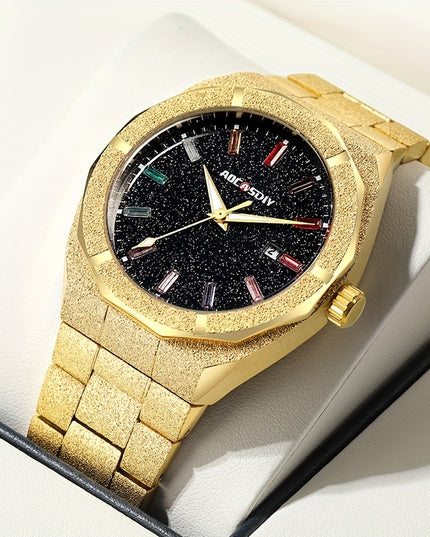 Men's Business Watch, Unique Fashion Waterproof Calendar Luminous Watch