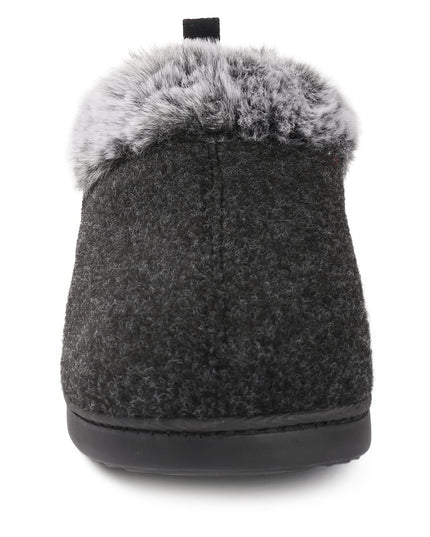 Women's Cozy Plush Household Shoes, Fuzzy Fleece Liner Package Heel Memory Foam Slip-on Shoes, Women's Footwear