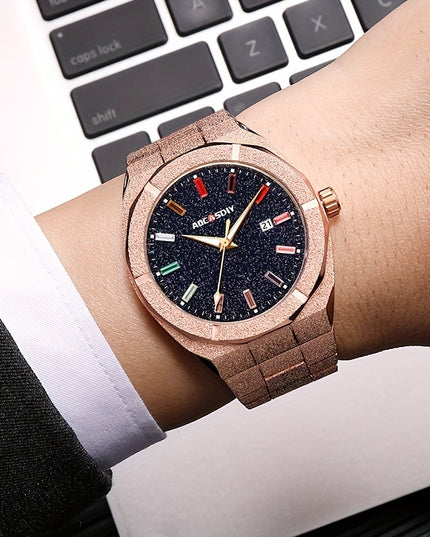 Men's Business Watch, Unique Fashion Waterproof Calendar Luminous Watch
