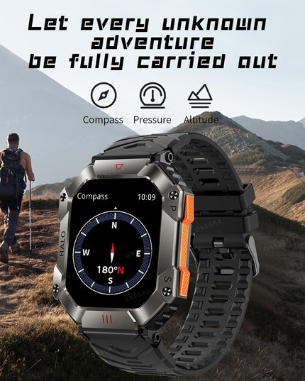 ONEGRA Sports Smart Watch For Women Men, Waterproof Fitness Watches With AI Voice Wireless Call