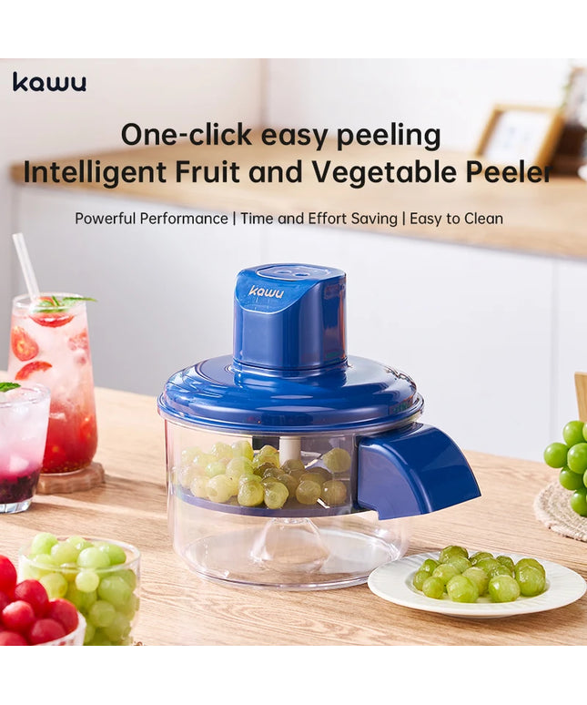 Kawu Smart Fruit and Vegetable Peeler High Efficiency Electric Low Fruit Loss Home Peeling Device Easy to Clean