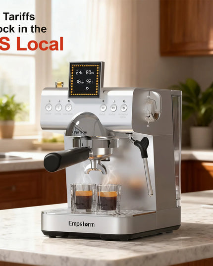 High Quality Aluminum Semi Automatic Coffee Machine Electric Espresso Maker Cold Brew Household & Hotel Use EU/US Stock