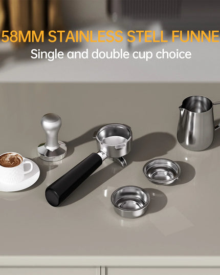 High Quality Aluminum Semi Automatic Coffee Machine Electric Espresso Maker Cold Brew Household & Hotel Use EU/US Stock