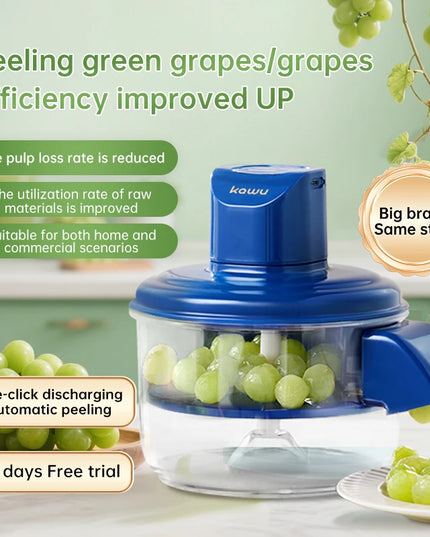 Kawu Smart Fruit and Vegetable Peeler High Efficiency Electric Low Fruit Loss Home Peeling Device Easy to Clean