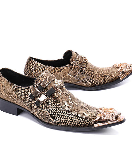 NA088 Fancy Gold Leather Shoes Mens Wedding Shoes Loafers Size 46 Plus Big Size Man Footwear New Arrive Male Fashion Shoes