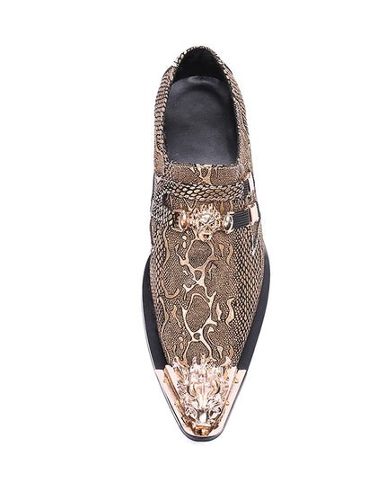 NA088 Fancy Gold Leather Shoes Mens Wedding Shoes Loafers Size 46 Plus Big Size Man Footwear New Arrive Male Fashion Shoes