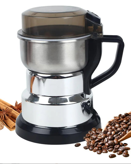 Portable Electric Stainless Steel Blade Coffee Bean Grinder 600g Capacity Easy to Clean for Home & Commercial Use