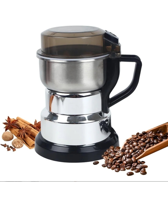 Portable Electric Stainless Steel Blade Coffee Bean Grinder 600g Capacity Easy to Clean for Home & Commercial Use