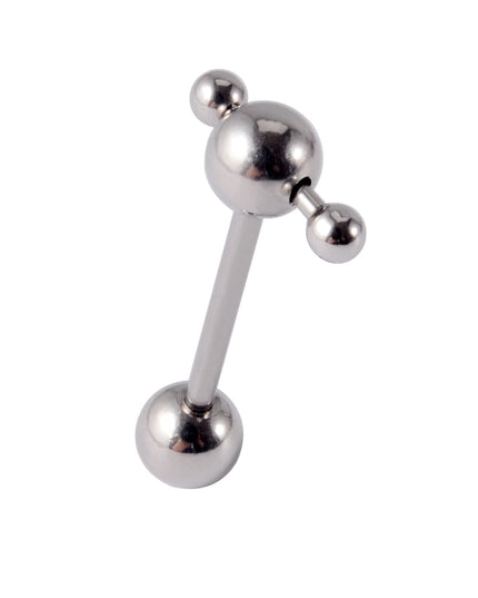 1PC Punk Tongue Nail Middle Finger Surgical Steel Anodizing Prevent Allergic Tongue Barbells Sexy Unisex Body Piercing Jewelry