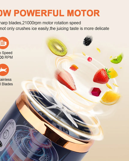 Personal Electric Mini Fruit Juice Bottle Blender Portable