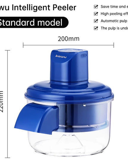 Kawu Smart Fruit and Vegetable Peeler High Efficiency Electric Low Fruit Loss Home Peeling Device Easy to Clean