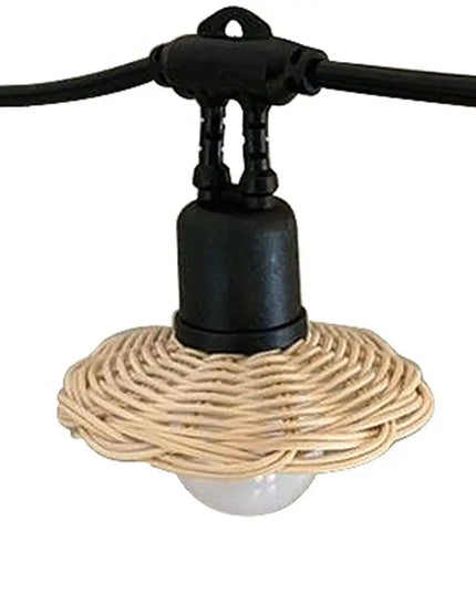 Handwoven Rattan Lamp Shade Exquisite Rustic Chandelier Shade Lampshade Vintage Creative Pendant Light Shade Home Hotel