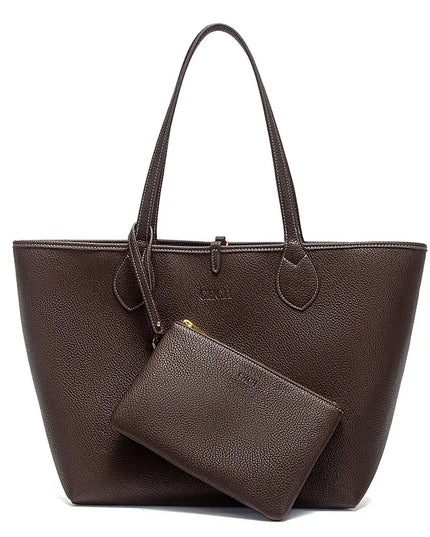 C-H Women Tote Bag  Autumn New Coffee Color Handbag Double sided Mother Child Casual Shopping Bags