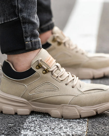 Safety Shoes Men Steel Toe Work Shoes Anti-smash Anti-puncture Indestructible Shoes Protective Boots Tactical Boots