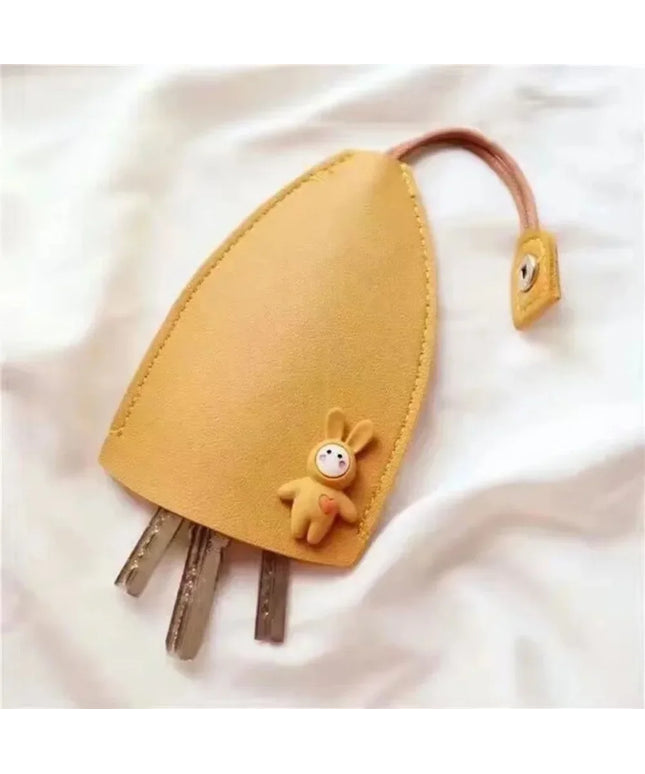 Korea Pull Type Key Case PU Leather Key Wallets Unisex Car Housekeepers Case Leather Key Keychain Pouch New Holder