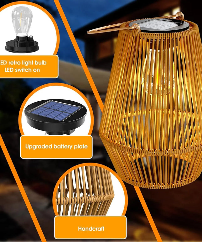 Linterna solar decorativa para exteriores solar