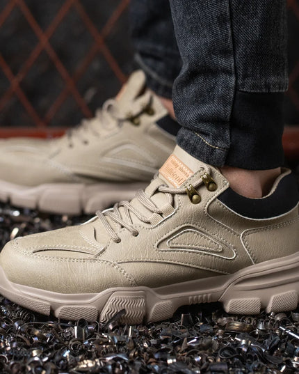 Safety Shoes Men Steel Toe Work Shoes Anti-smash Anti-puncture Indestructible Shoes Protective Boots Tactical Boots