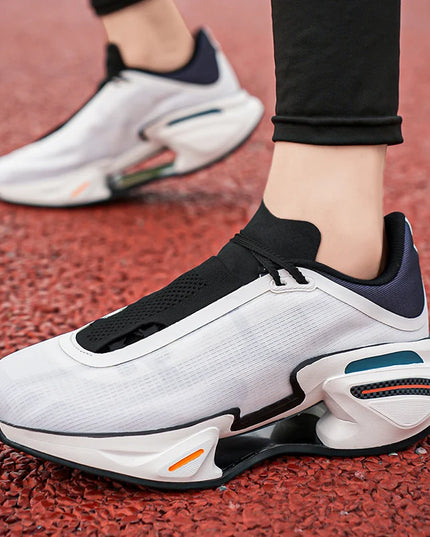 Zapatillas de correr para hombre y mujer, soporte estable con placa de carbono, calzado deportivo de suela gruesa transpirable c