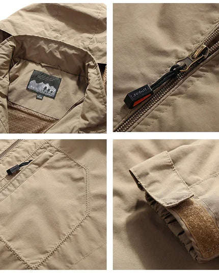 Men Outdoor Hiking Jackets Waterproof Hooded Windbreaker Coat Men 2023 Autumn New Casual Jacket Retro Sports Jackets Men