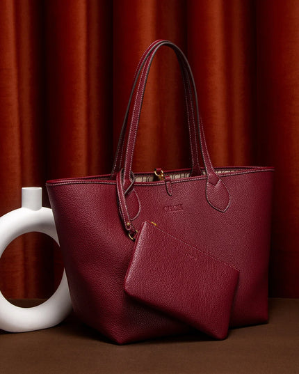 C-H Women Tote Bag  Autumn New Coffee Color Handbag Double sided Mother Child Casual Shopping Bags