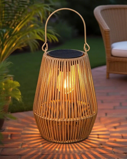 Linterna solar decorativa para exteriores solar