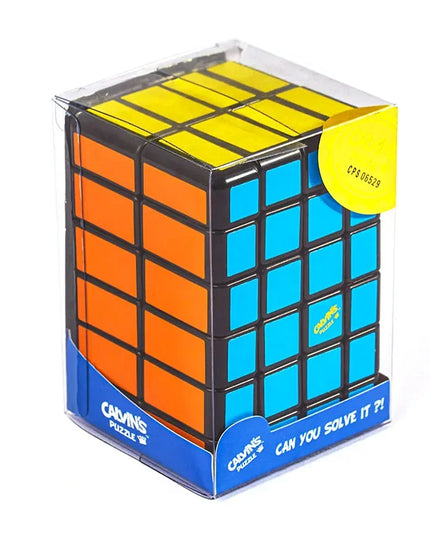Calvin's Puzzle Magic Cube Flat 246 Cube 2x4x6 Unequal Order Cube Black Sticker Shaped Children's Puzzle Brain Burning Toy