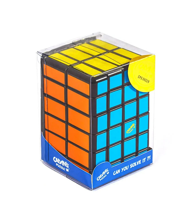 Calvin's Puzzle Magic Cube Flat 246 Cube 2x4x6 Unequal Order Cube Black Sticker Shaped Children's Puzzle Brain Burning Toy