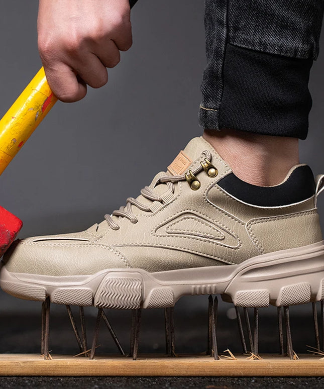 Safety Shoes Men Steel Toe Work Shoes Anti-smash Anti-puncture Indestructible Shoes Protective Boots Tactical Boots