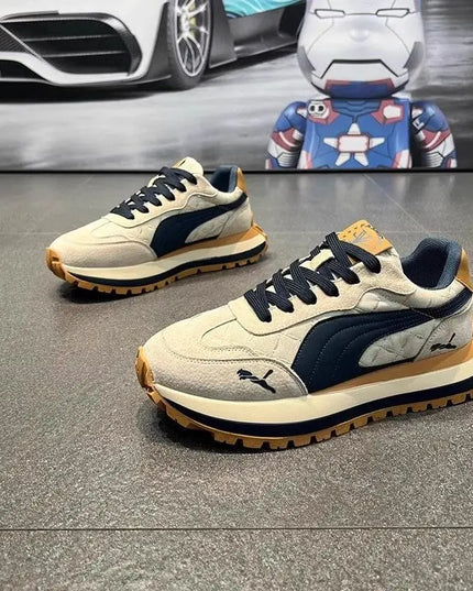 Casual Shoes Men's Sports Shoes Summer Casual Thick Soled Men's Shoes Soft and Comfortable Non-slip Outdoor Fashion Board Shoes