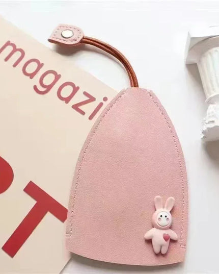 Korea Pull Type Key Case PU Leather Key Wallets Unisex Car Housekeepers Case Leather Key Keychain Pouch New Holder