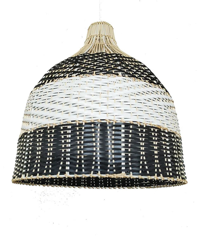 Lampara colgante de ratán vintage, lámpara de araña nórdica colgante tejida a mano para sala de estar, comedor, decoración de suspensión de restaurante