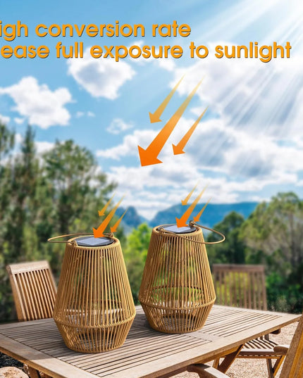 Linterna solar decorativa para exteriores solar