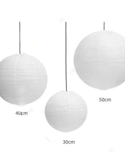 Hanging Paper Lampshade Light Fixture Classic Modern Pendant Light Lamp Cover Vintage Round Ceiling Light Cover Hotel Cafe