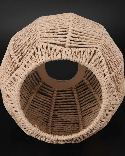 RALCA-Home Lighting Rattan Lamp Cover Handmade Woven Chandelier Retro Lampshade Homestay Lampshade Decorative Chandelier