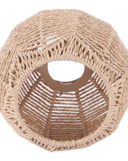 RALCA-Home Lighting Rattan Lamp Cover Handmade Woven Chandelier Retro Lampshade Homestay Lampshade Decorative Chandelier