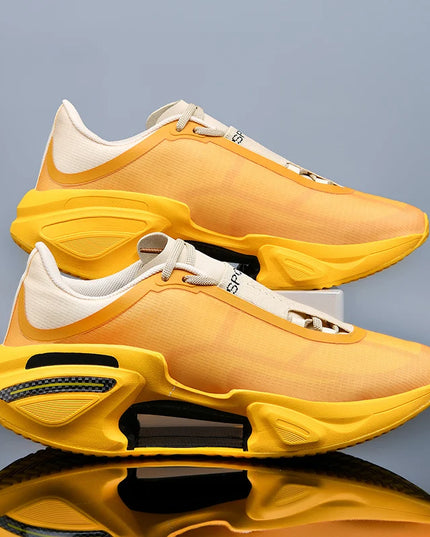 Zapatillas de correr para hombre y mujer, soporte estable con placa de carbono, calzado deportivo de suela gruesa transpirable c