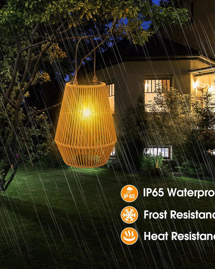 Linterna solar decorativa para exteriores solar