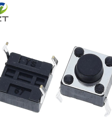 50PCS Tactile Push Button Switch for Arduino 6x6x5mm 6*6*5mm 4PIN