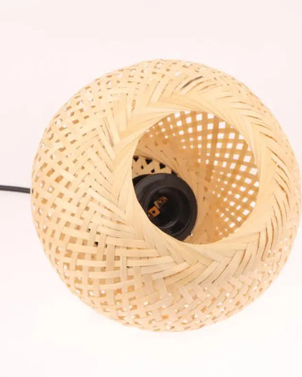 Artisan Rattan Lampshade Pendant Light Bamboo Fixture for Home Dining Area & Restaurant Lighting