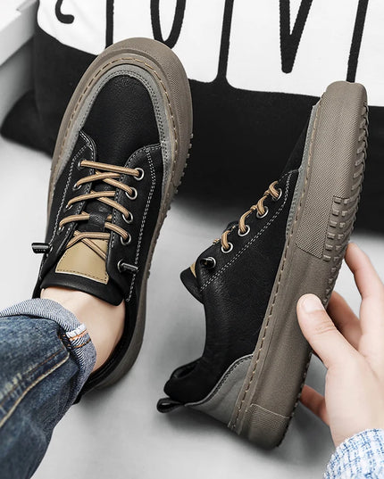 Four New Men's Walking Shoes Comfortable Men's Fashion Casual Skateboarding Shoes Fashionable Versatile Anti Slip Outdoor Shoes