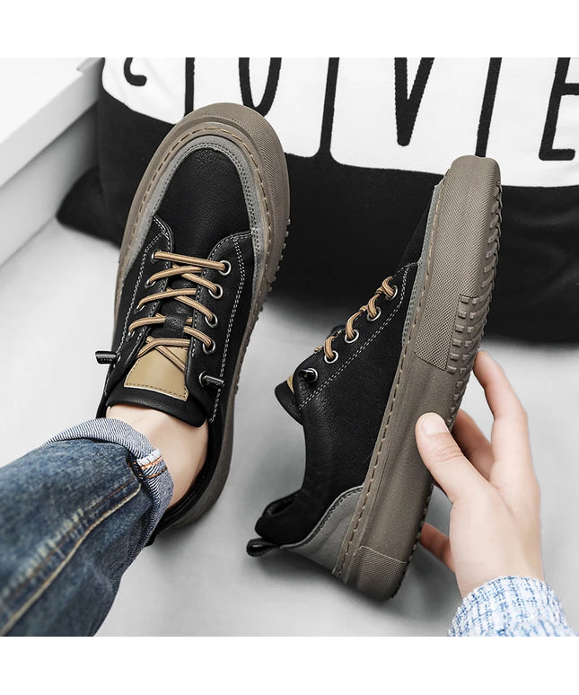 Four New Men's Walking Shoes Comfortable Men's Fashion Casual Skateboarding Shoes Fashionable Versatile Anti Slip Outdoor Shoes