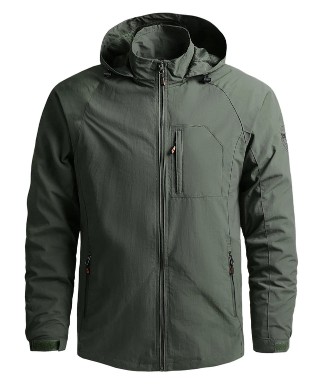 Men Outdoor Hiking Jackets Waterproof Hooded Windbreaker Coat Men 2023 Autumn New Casual Jacket Retro Sports Jackets Men